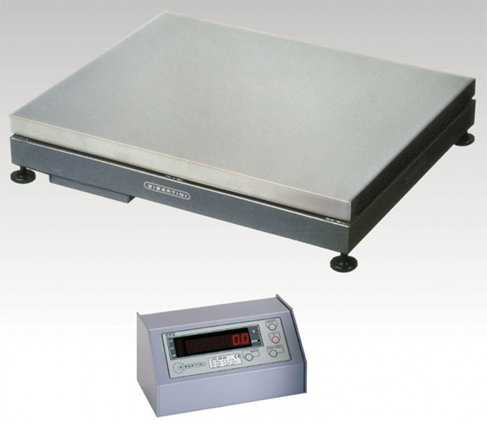Contapezzi e piattaforme di alta precisione, lettore GIBERTINI mod.  PTF 600 DP - CPZ 600 P
